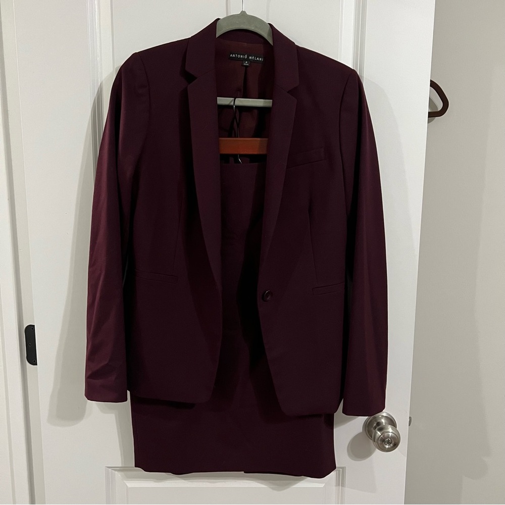 Antonio Melani skirt suit and blazer Beautiful plum color